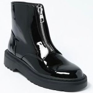 ISO: Forever 21 Zipper Front Patent Boots
